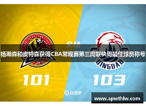 杨瀚森和皮特森获得CBA常规赛第三周联袂周最佳球员称号 杨瀚森和皮特森获得CBA常规赛第三周联袂周最佳球员称号